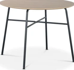 Tofta matbord Ø100 cm - Ljust trä + Fläckborttagare för möbler