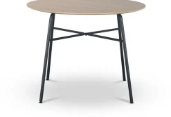 Tofta matbord Ø100 cm - Ljust trä + Fläckborttagare för möbler