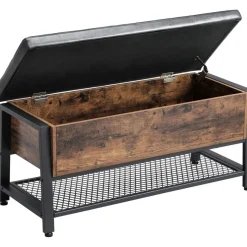 Tomas hallbänk 100 cm - Brun/svart