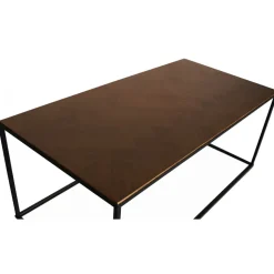 Toppskiva 120x60 cm mörkbrun fiskbensmönster