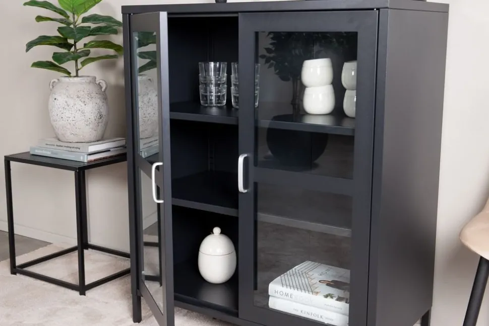 Torpa skåp lågt - Svart