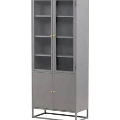 Torsnäs vitrinskåp - Ljusgrå