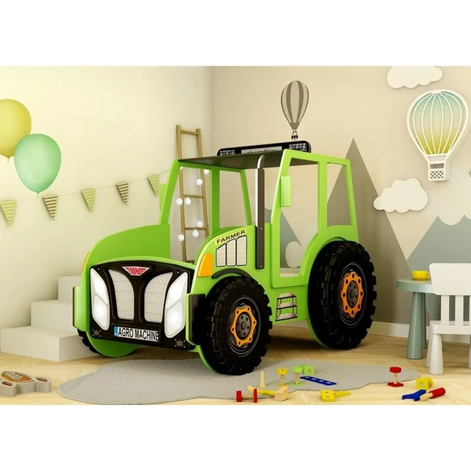 Traktor barnsäng - Blå eller Grön