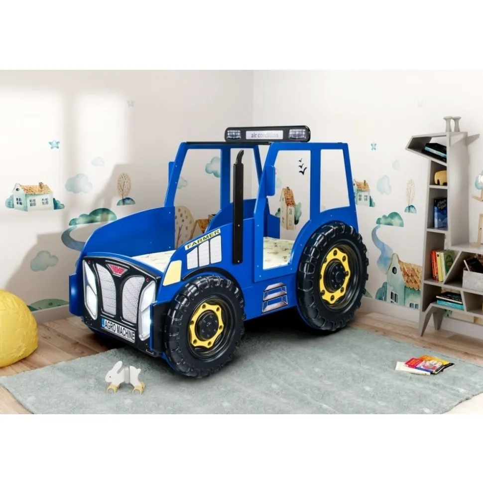 Traktor barnsäng - Blå eller Grön