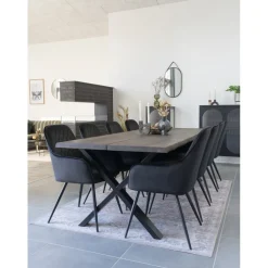 Trapani spegel - Svart