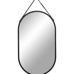 Trapani spegel - Svart + Glas och Kristallrengöring