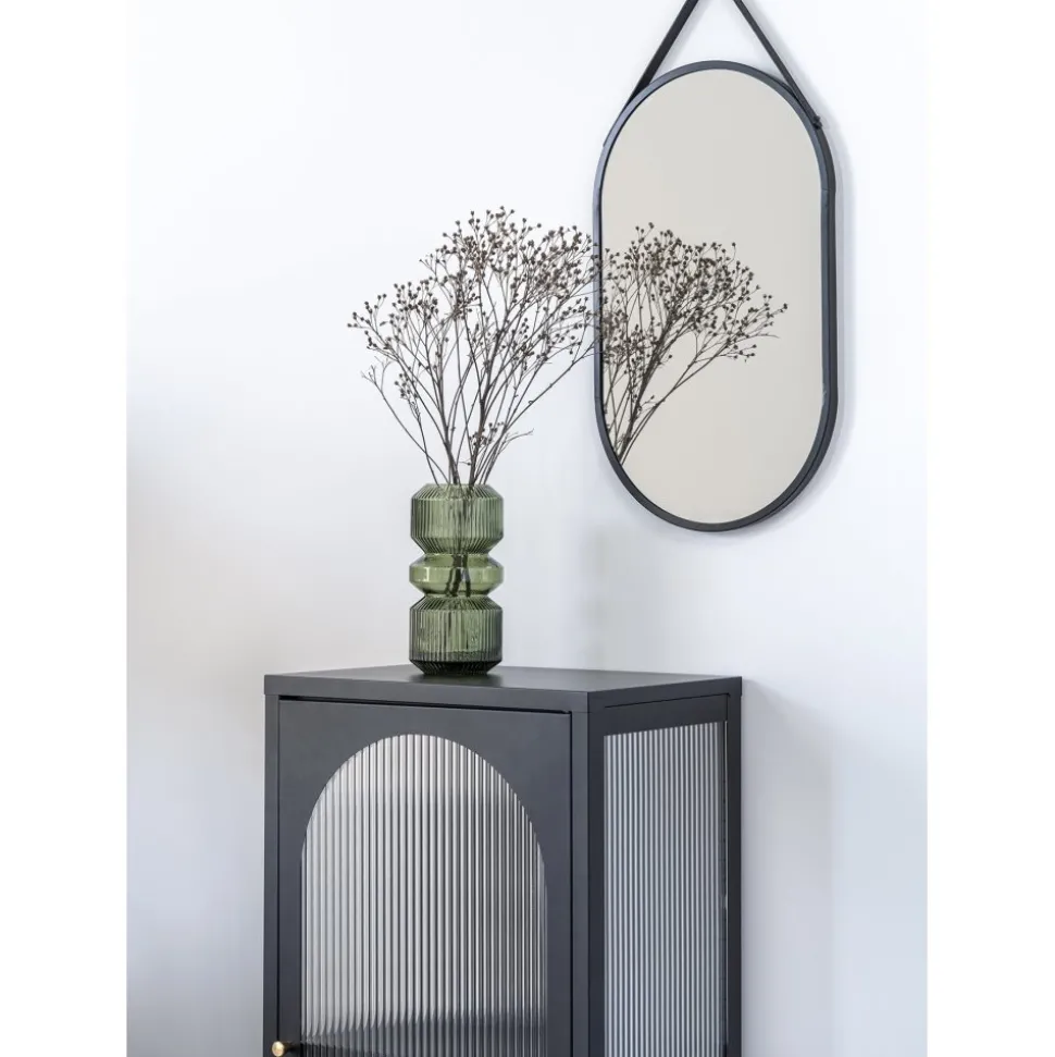 Trapani spegel - Svart + Glas och Kristallrengöring