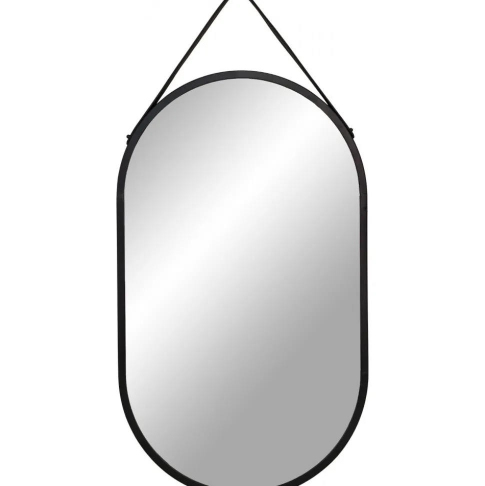 Trapani spegel - Svart + Karta med möbeltassar på köpet!