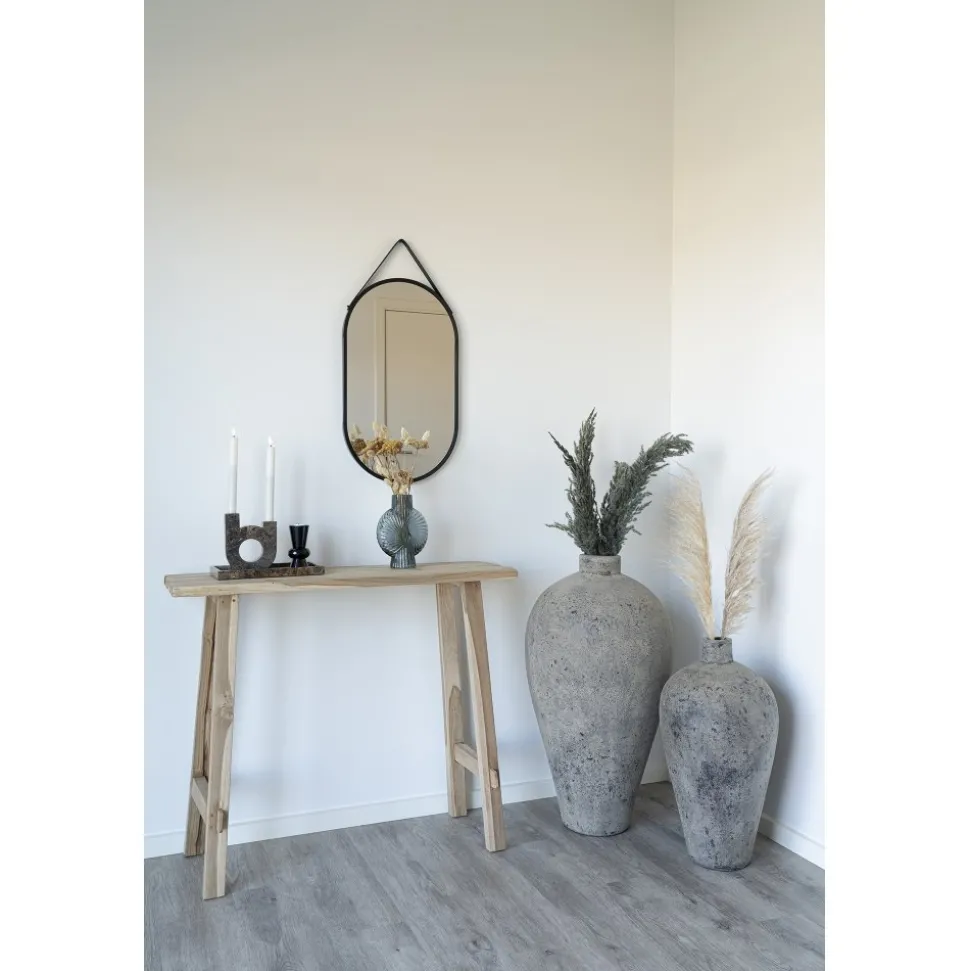 Trapani spegel - Svart + Karta med möbeltassar på köpet!