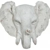 Trädgårdskonst Staty elefant (vägghängd) - H60 cm