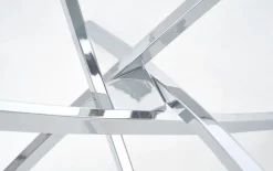 Trend runt glasbord Ø100 cm med kromat underrede + Möbeltassar