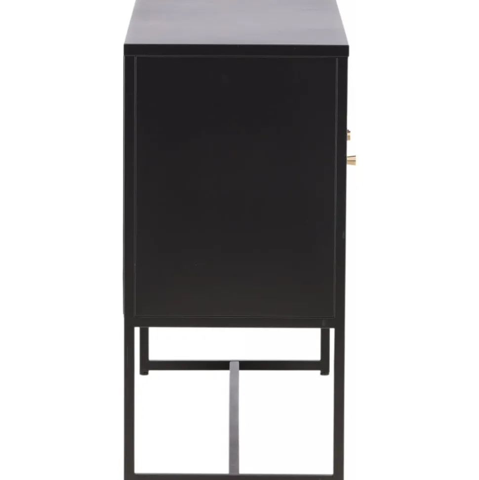 Trerike skänk - Svart + Möbeltassar