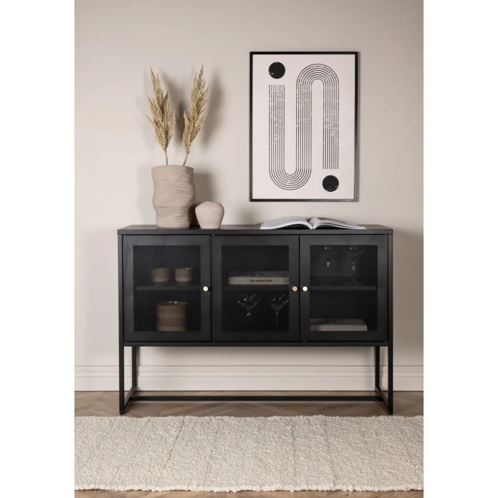 Trerike skänk - Svart + Textilrengöring för möbler