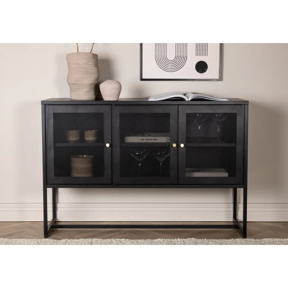 Trerike skänk - Svart + Textilrengöring för möbler