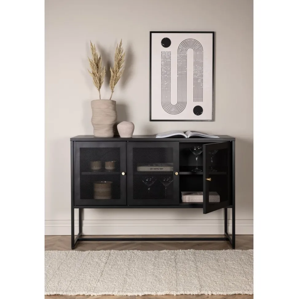 Trerike skänk - Svart + Textilrengöring för möbler