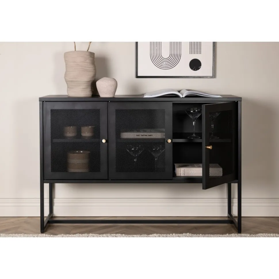 Trerike skänk - Svart + Textilrengöring för möbler