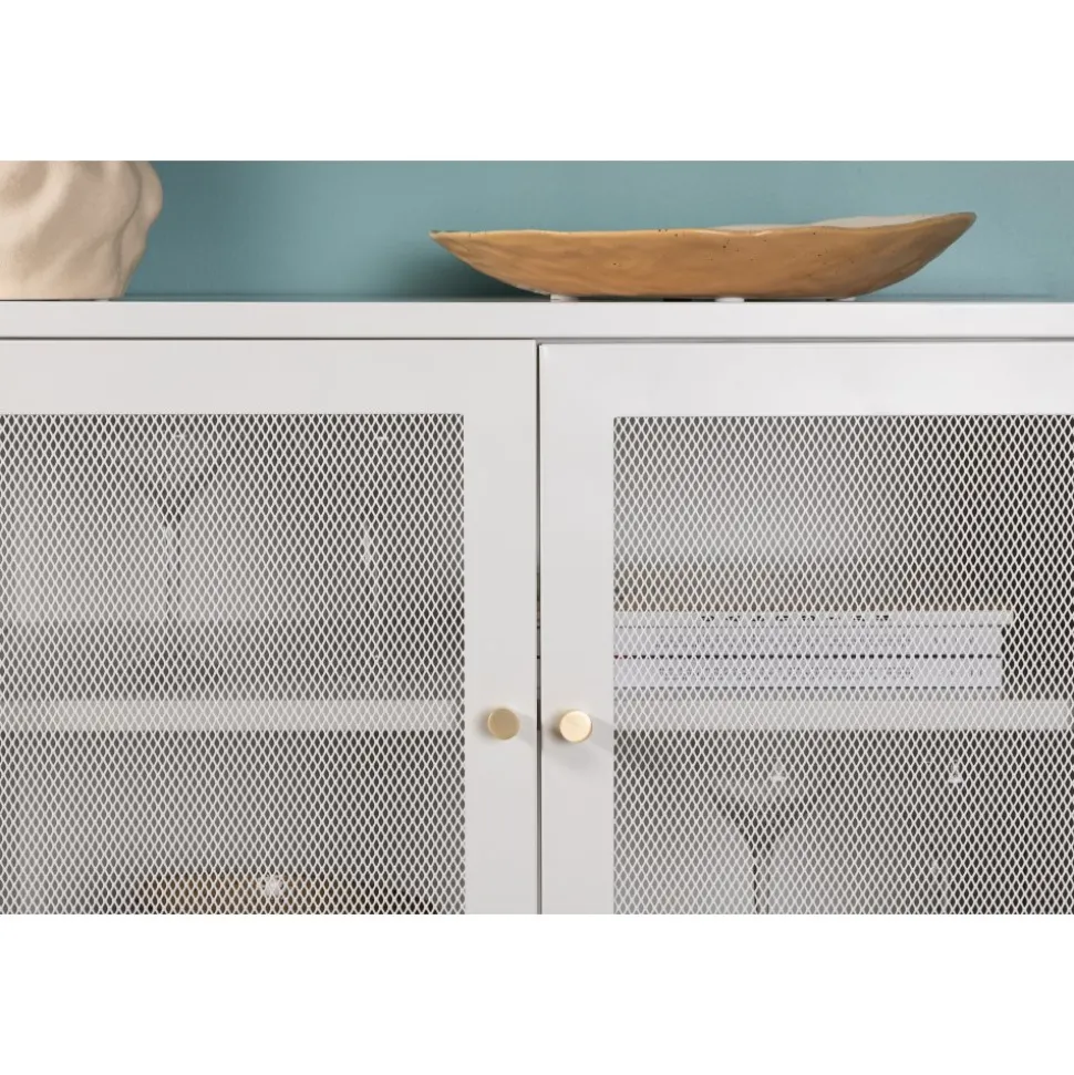 Trerike skänk - Vit