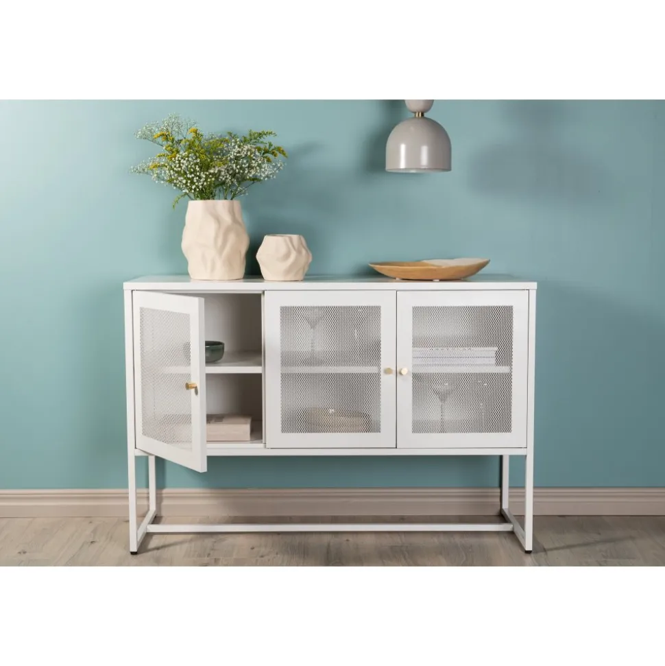 Trerike skänk - Vit