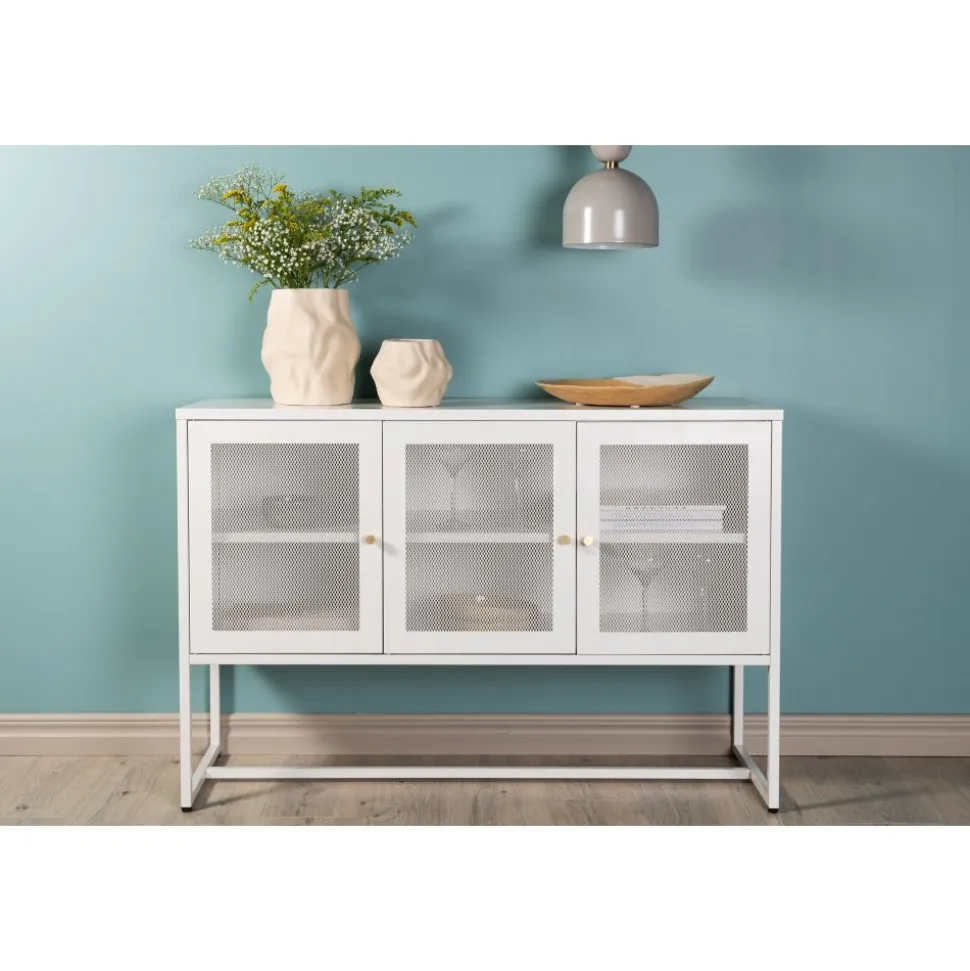 Trerike skänk - Vit