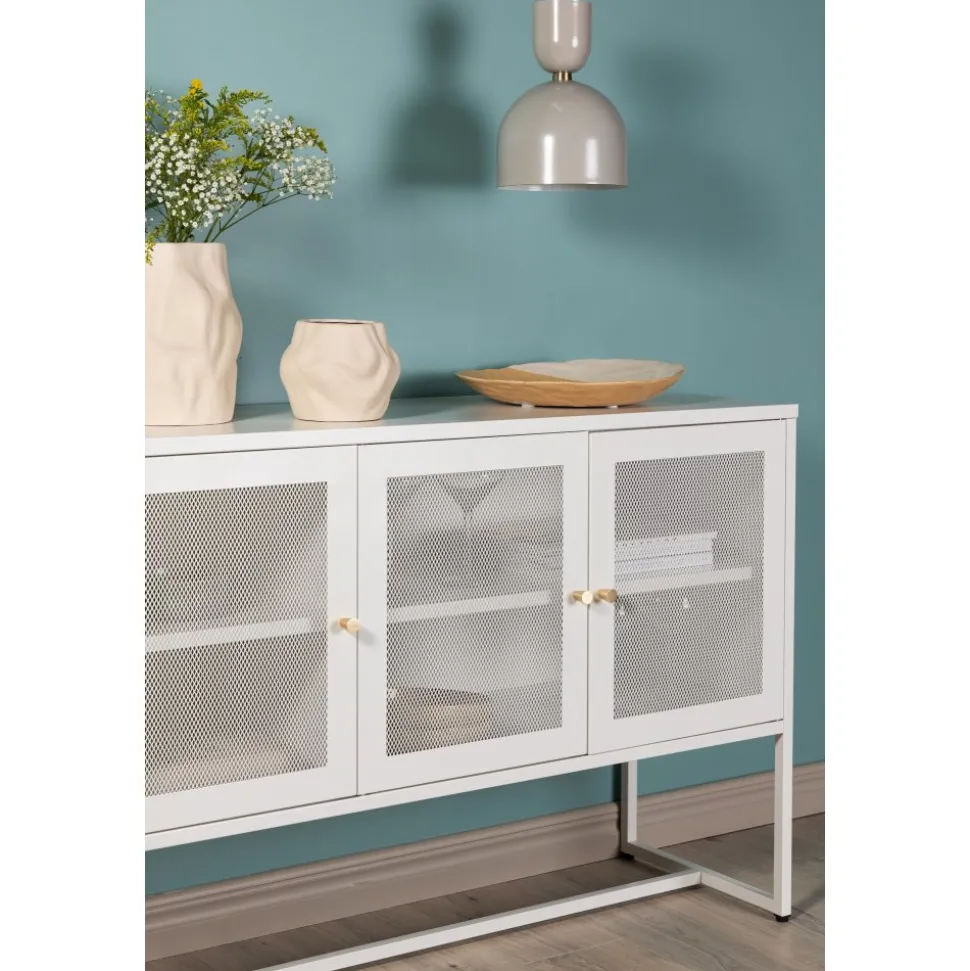 Trerike skänk - Vit