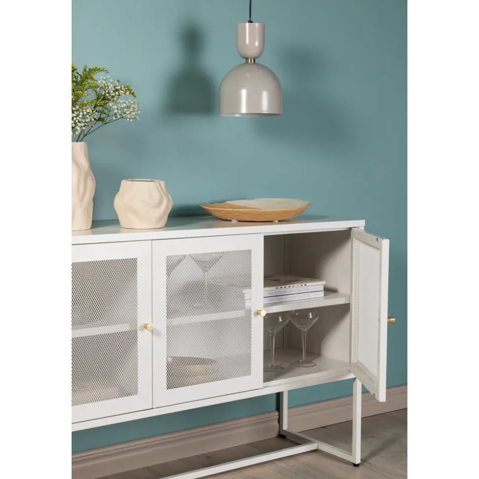 Trerike skänk - Vit