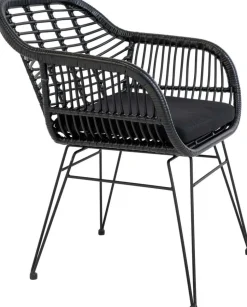 Trieste utestol med dyna - Svart