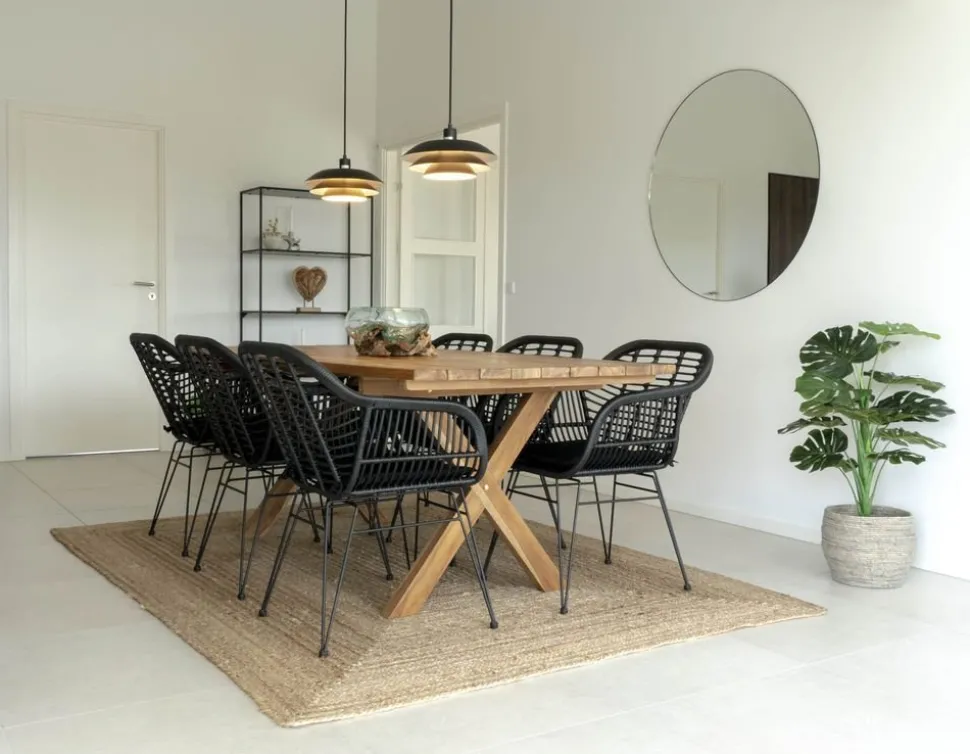 Trieste utestol med dyna - Svart