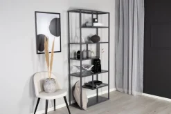 Träne bokhylla - Ljusgrå