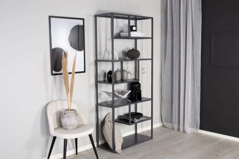 Träne bokhylla - Ljusgrå