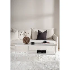 Träne soffbord 120 x 50 cm - Vit