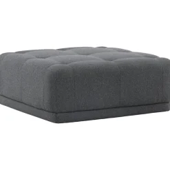 Turin sittpuff - Mörkgrå