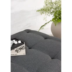 Turin sittpuff - Mörkgrå