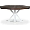 Tuva runt matbord Ø150 cm - Brun / Vit