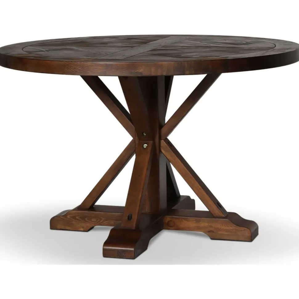 Tuva runt matbord Ø120 cm - Brun vintage