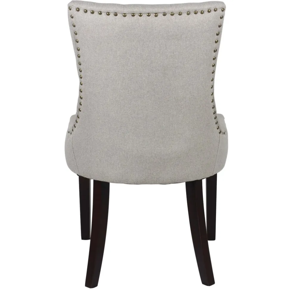 Tuva stol beige tyg med svarta ben