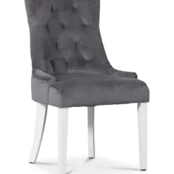 Tuva Stol i grå sammet + Möbeltassar