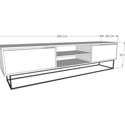 TV-bänk 180 cm beige - Escape