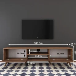 TV-bänk Anon i valnöt - 180 cm