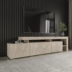 TV-bänk Beliz i travertin - 192 cm