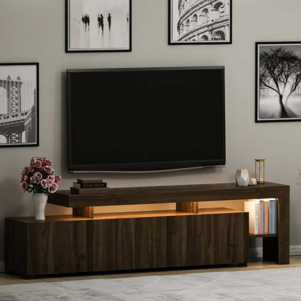 TV-bänk Beliz i valnöt - 192 cm