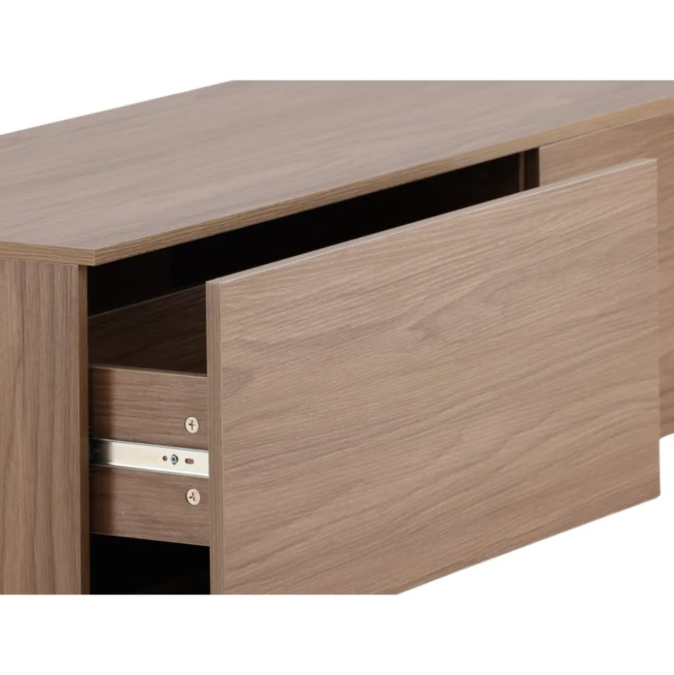 Tv-bänk i valnöt 160 cm - Fredslund