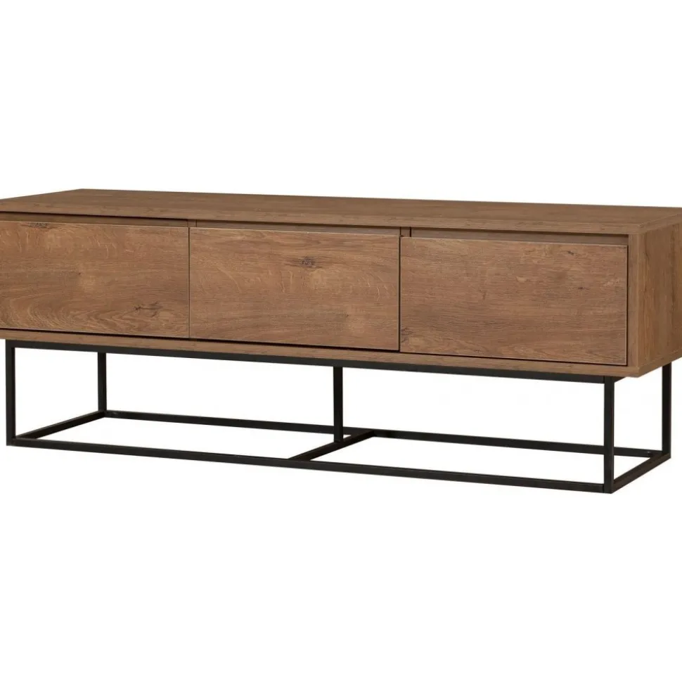 Tv-bänk Milo i valnöt - 140 cm