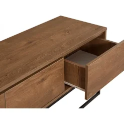 Tv-bänk Milo i valnöt - 140 cm