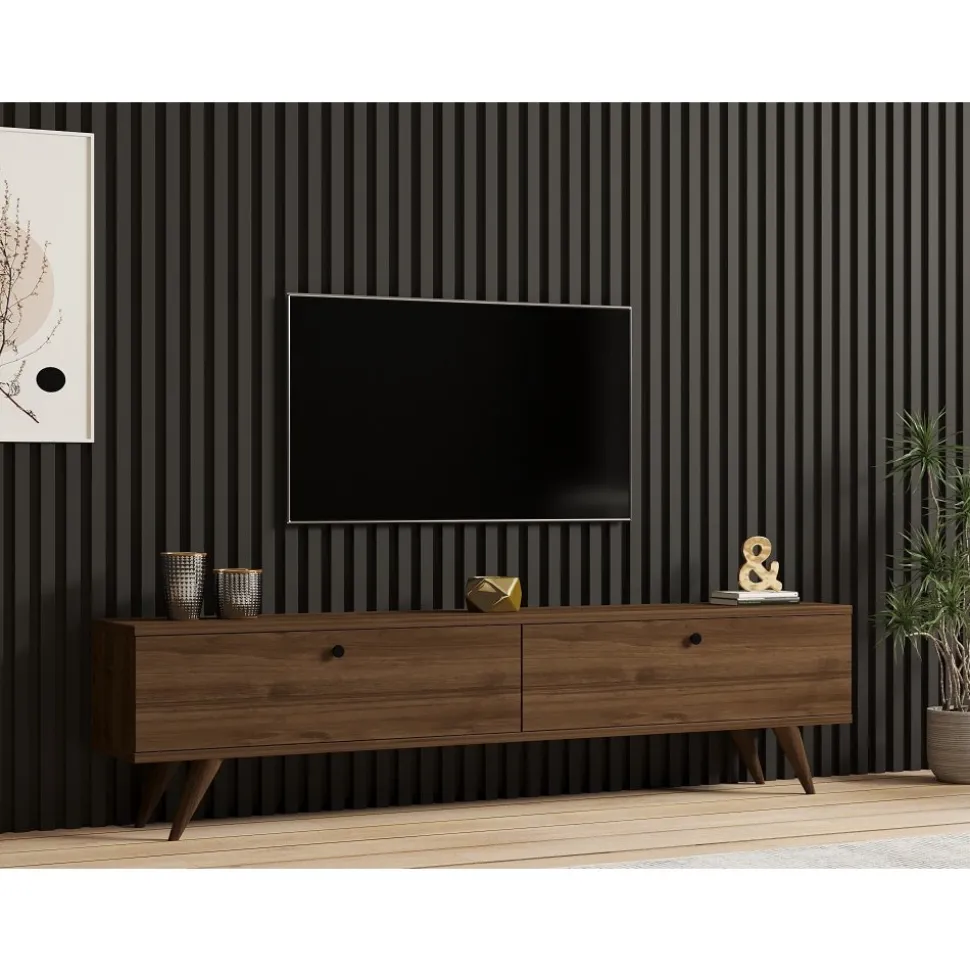 TV-bänk Paris i Valnöt - 160 cm
