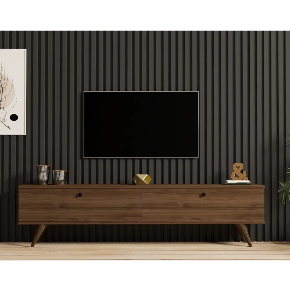 TV-bänk Paris i Valnöt - 160 cm