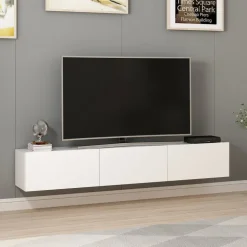 TV-bänk Rigel i vitt - 180 cm