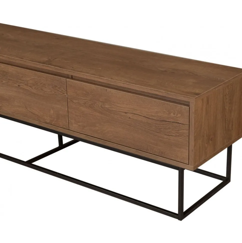 Tv-bänk valnöt 180 cm - Milo + Fläckborttagare för möbler