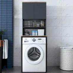 Tvättmaskinskåp med förvaring