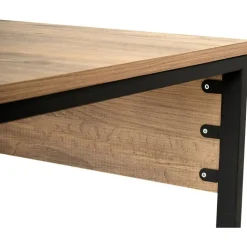 Twin skrivbord - Furu/svart