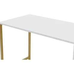 Twin skrivbord - Vit/guld